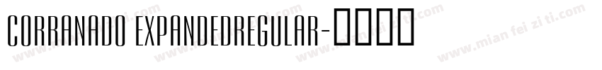 Corranado ExpandedRegular字体转换